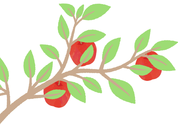 りんごの木のイラスト